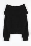 Sol-ip fur shoulder knit