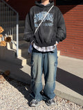 Two-Pocket Unbalance Cargo Denim