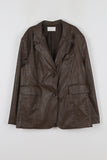 Crack Spring Leather Jacket