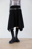 Pair Unbalance Flare Skirt