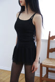Dot Chiffon Tiered Sleeveless