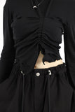Chrome rivet banding pants