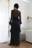 Double cargo long skirt