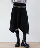 Pair Unbalance Flare Skirt