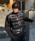 Niro high-neck knit padding