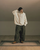[AG] Paneled Herringbone Washed Balloon Pants