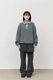 Hawk Striped High Neck Knit