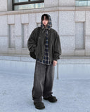 Border pocket balloon jeans