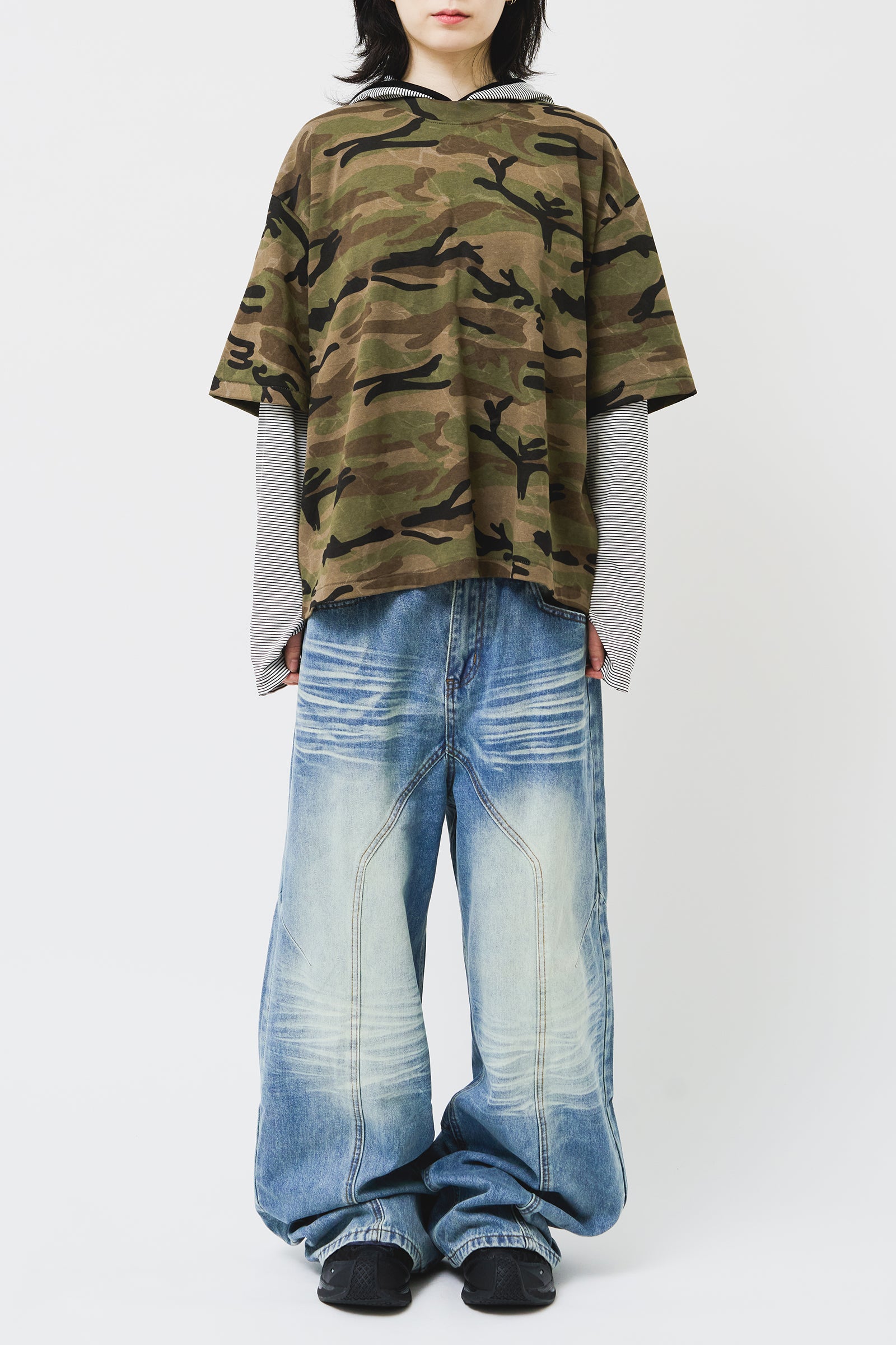 【HI FI FNK】Turn Over Wide Denim HI FI FNK(ハイファイファンク) - ターンオーバーワイドデニム