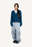 Corduroy big pocket cargo pants