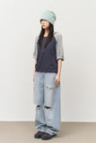 (W) Ponz Blue Wide Denim