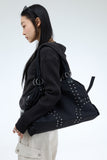 Hemian Studded Shoulder Bag