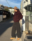 Warm Cotton Wide Pants