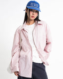 Pint stripe over fit shirt