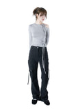 ZIP FLARE PANTS