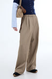 Prime belt pintuck trousers