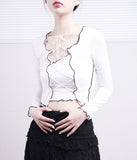 Lutz Corset Wave Crop Tee