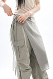 Robin sheer wrap skirt