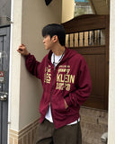 Rois Lettering Hooded Zip-Up