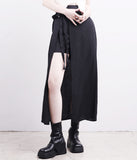 Muse Strap Slit Wrap Skirt