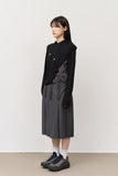 (W) Tes Pintuck Pleats Skirt