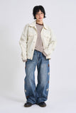 Star side patch denim pants
