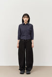 (W) Hook Low-rise Wide Pants