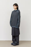(W) Moms Pleats Skirt Pants