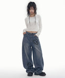 ANGEL Wide Curved Jeans