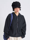 Pony pigment crop hood zip-up