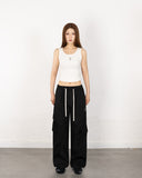 [MADE] W Chest Logo Crop Sleeveless