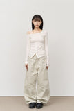 (W) Glee Button Top