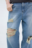Bake Damage Washing Wide Jeans