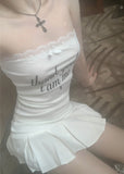 Thankstoo Lace Tube Top