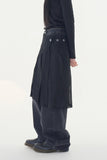 Tressa textured wrap skirt