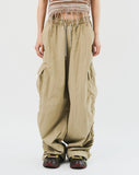 Dier Nylon Shirring Pants