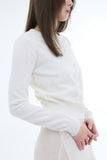 Cupping cashmere cardigan