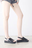 Benin Crinkle Platform Sandals