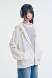 Aranza mesh hood zip-up