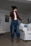 leather belt boots short ver