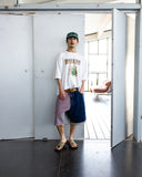 Patchwork Denim Half Pants