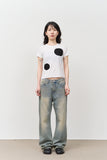(W) Pepe Dot Patch Top