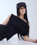 PRTN) Nana shirring T-shirt