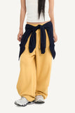 Round curve sweatpants