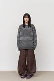 Scope Striped Round Knit