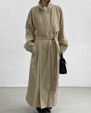 London Robe Overfit Long Trench Coat