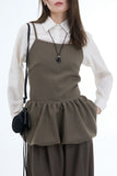 Blow Back Button Tank Top