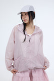 PRTN) Sheer Hoodie Windbreaker Jacket