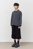 Soft Waffled Collar Top
