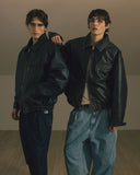 [AG] Cow Hide Distressed Jacket